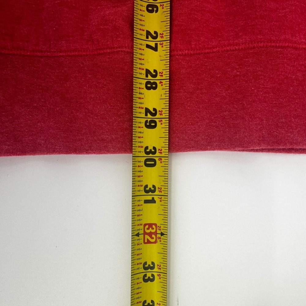 Polo Ralph Lauren Mens XL Red Heather Quarter Zip Pullover Cotton Blend Sweater - Picture 10 of 11